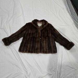 Luxurious Brown Mink Fur Jacket # 9
